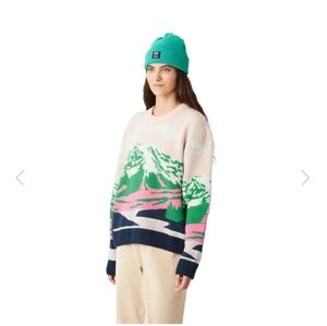 Women's Multicolor Crew Neck Sweater